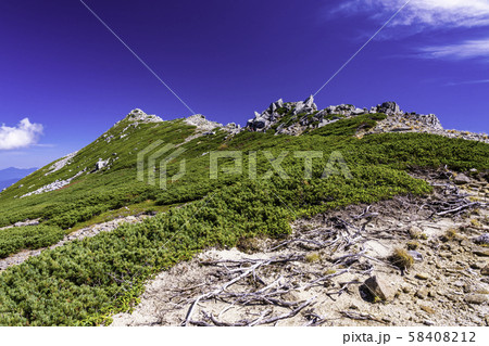 （長野県）千畳敷カール・伊那前岳　秋 58408212