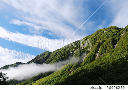 北アルプス　槍ヶ岳への道　槍沢登山道　横尾尾根 58408236