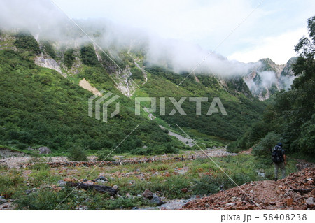 北アルプス　槍ヶ岳への道　槍沢登山道 58408238