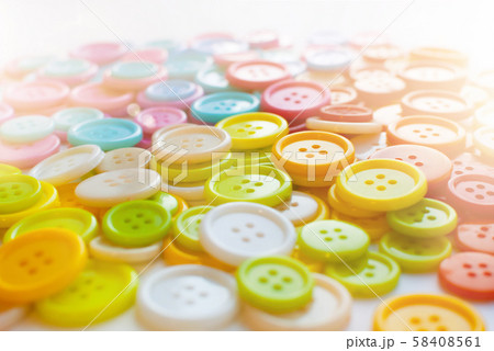 A lot of Colorful Sewing buttons. Bright A lot of Colorful Sewing buttons. Bright 58408561