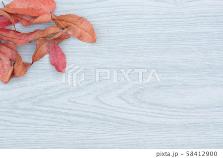 Dry leaves on wooden background ,Autumn concept Dry leaves on wooden background ,Autumn concept 58412900