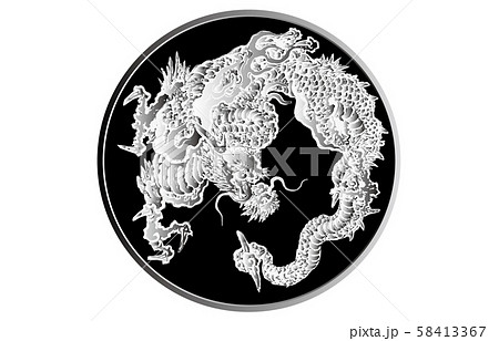 雲龍図白黒2 雲龍図白黒2 58413367