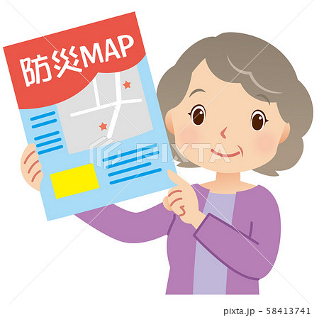 防災マップ　高齢者 58413741