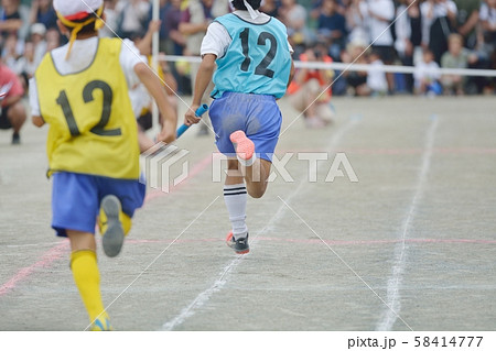 小学校の運動会 選抜リレー 小学校の運動会 選抜リレー 58414777