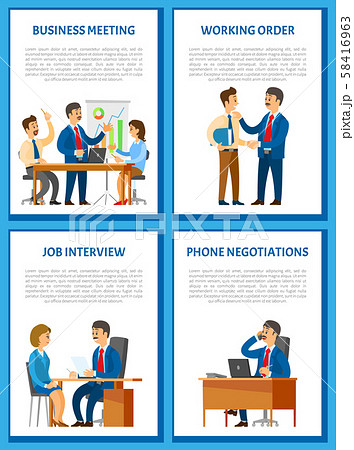 Business Meeting, Conference of Team with Boss 58416963