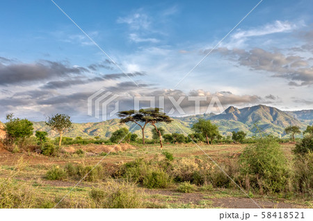 ethiopian landscape near Arba Minch, Ethiopia 58418521