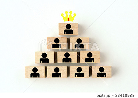 人間のピクトグラムのピラミッド 人間のピクトグラムのピラミッド 58418938