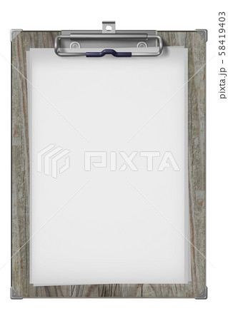 クリップボード(コンピューターグラフィック/透過素材) クリップボード(コンピューターグラフィック/透過素材) 58419403