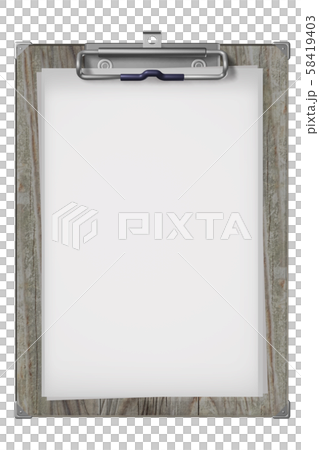 クリップボード(コンピューターグラフィック/透過素材) クリップボード(コンピューターグラフィック/透過素材) 58419403