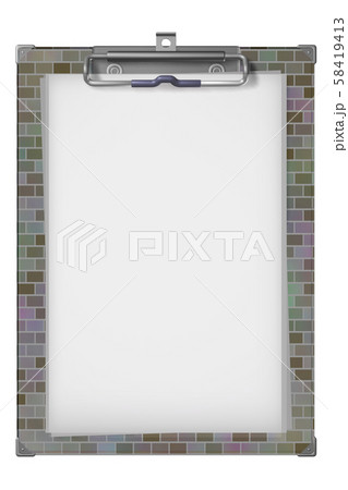 クリップボード(コンピューターグラフィック/透過素材) クリップボード(コンピューターグラフィック/透過素材) 58419413