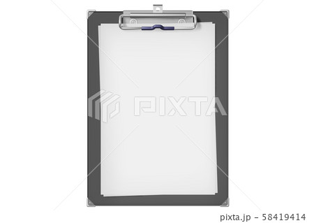 クリップボード(コンピューターグラフィック/透過素材) クリップボード(コンピューターグラフィック/透過素材) 58419414