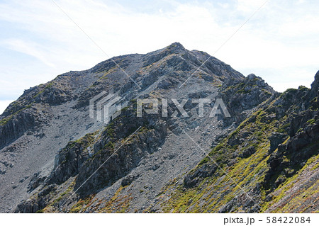 北アルプス 槍ヶ岳への道 槍沢登山道から大喰岳を望む 北アルプス 槍ヶ岳への道 槍沢登山道から大喰岳を望む 58422084