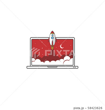 notebook laptop boost start up space rocket notebook laptop boost start up space rocket 58423626