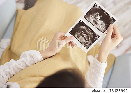 女性　妊娠 58423995