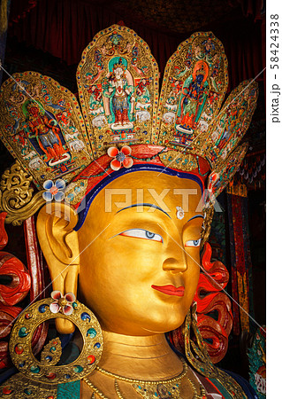 Maitreya Buddha in Thiksey Gompa, Ladakh 58424338