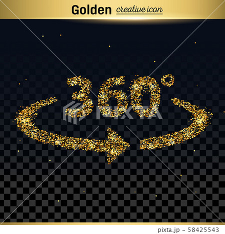 Gold glitter vector icon Gold glitter vector icon 58425543