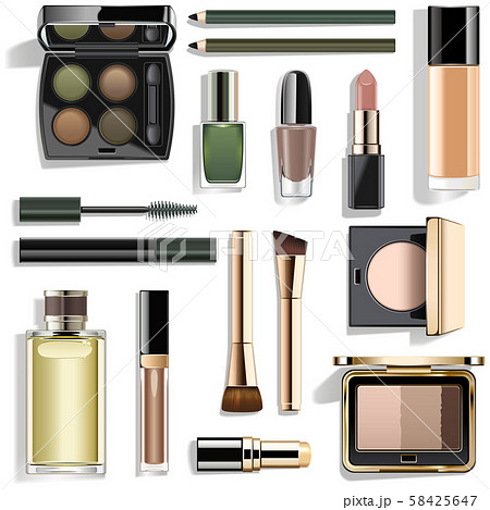 Vector Green Makeup Collection 58425647
