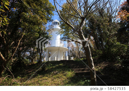 沼島で一番標高の高い場所にある「沼島灯台」「日本遺産」/南あわじ市 58427535