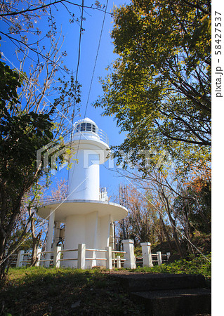 沼島で一番標高の高い場所にある「沼島灯台」「日本遺産」/南あわじ市 58427537