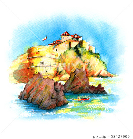 Bokar tower in Dubrovnik, Croatia 58427909