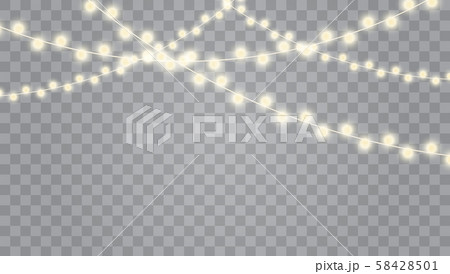 Christmas lights isolated Christmas lights isolated 58428501