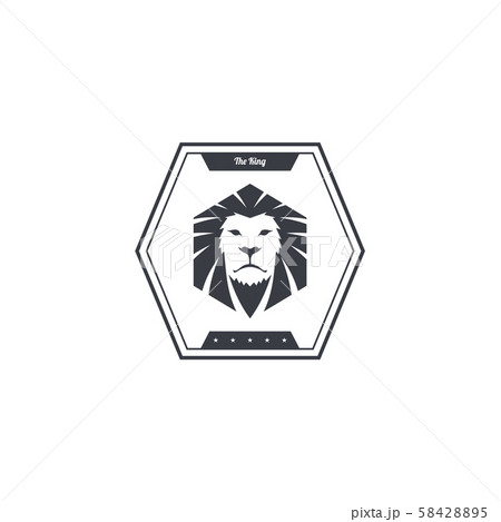 king lion endangered species logo sign vector king lion endangered species logo sign vector 58428895