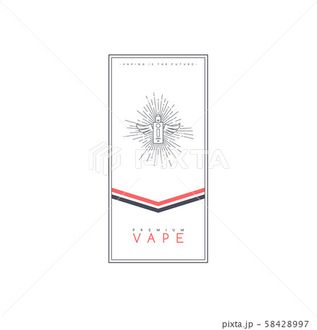 vaporizer electric cigarette smoke theme flyer 58428997