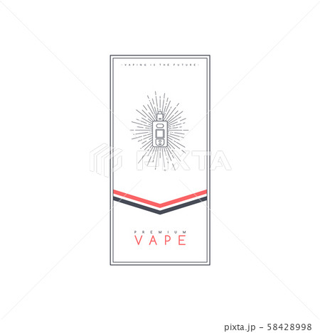 vaporizer electric cigarette smoke theme flyer 58428998