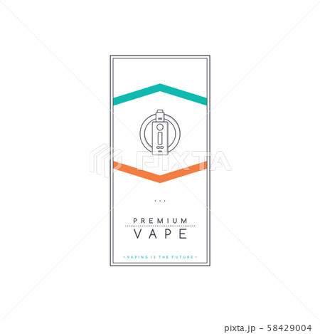 vaporizer electric cigarette smoke theme flyer 58429004