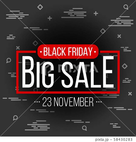Abstract vector black friday sale layout background. For art template design, list, page, mockup 58430283