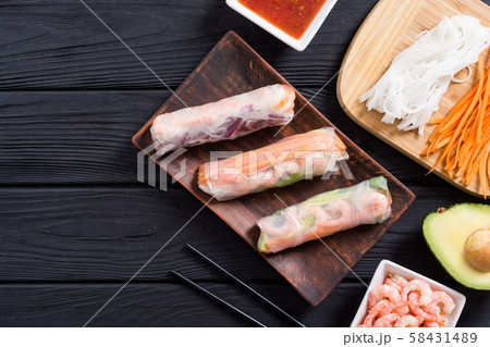Vietnamese spring rolls Vietnamese spring rolls 58431489