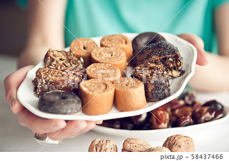 Raw sweets from seeds Raw sweets from seeds 58437466