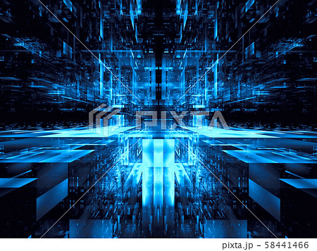 Abstract portal or futuristic data center - digitally generated 3d illustration Abstract portal or futuristic data center - digitally generated 3d illustration 58441466