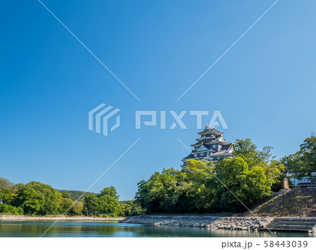 旭川と岡山城 旭川と岡山城 58443039