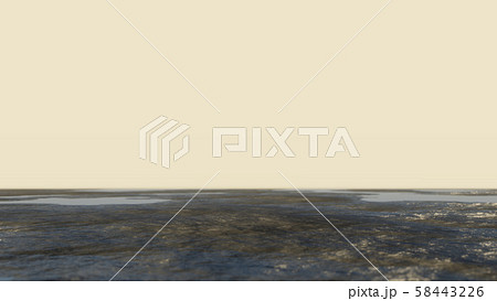 Abstract background. Ground with water against the sky 58443226