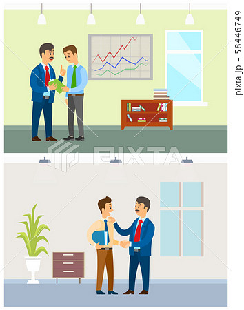 Working Task and Orders, Boss and Office Employee Working Task and Orders, Boss and Office Employee 58446749