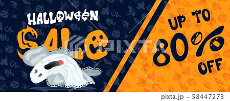 halloween sale coupon advertisement. vector work halloween sale coupon advertisement. vector work 58447273