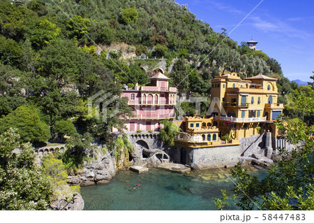 Seaside villas near Portofino in Italy 58447483