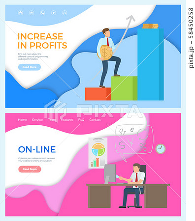 Online Business and Increase in Profits Progress 58450258