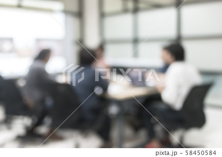 Blur office meeting background business people working group in discussion boardroom 58450584