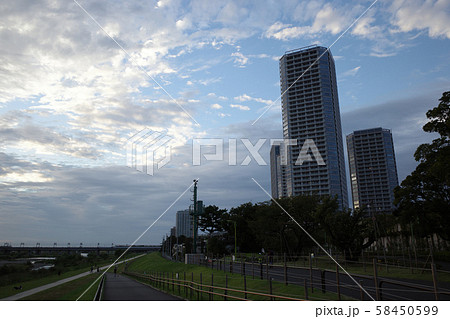 二子玉川駅近くの二子玉川公園とライズタワー&レジデンスタワー 二子玉川駅近くの二子玉川公園とライズタワー&レジデンスタワー 58450599
