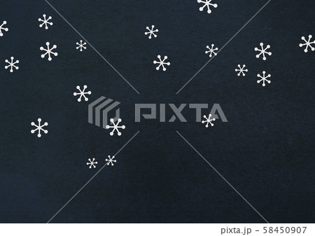 シンプルな背景 雪の結晶 北欧風のイラスト素材