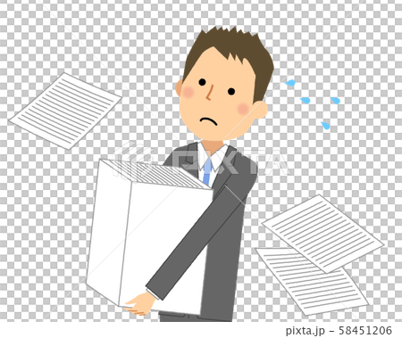 ビジネスマン 激務 58451206