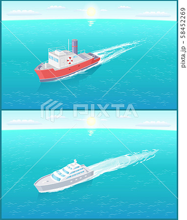 Transportation Sailboats on Skyline Boats Floating 58452269