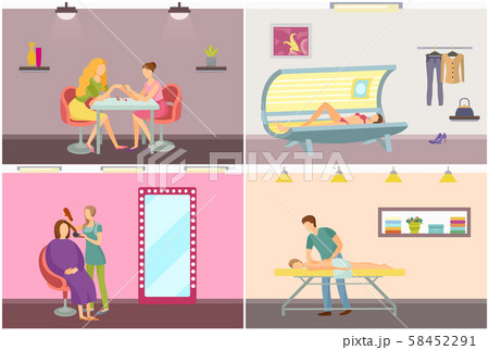 Spa Salon Manicure Nails Polishing Style Visagiste 58452291