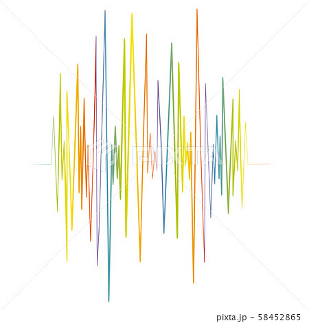 Music wave player logo. Colorful equalizer element 58452865