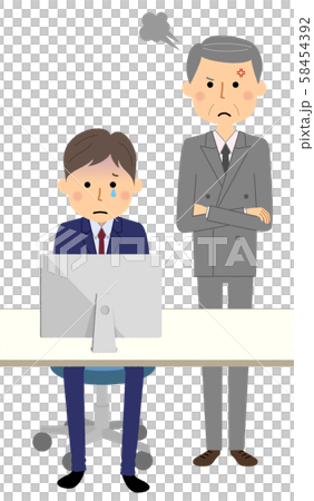 Business scene Boss and subordinate 58454392