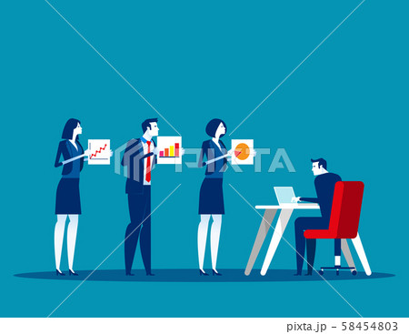 Business person the competition for presentation. Business person the competition for presentation. 58454803