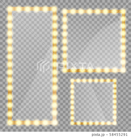 Makeup mirror isolated 58455291