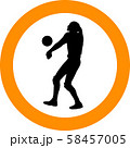 volleyball girl player. women group play 58457005